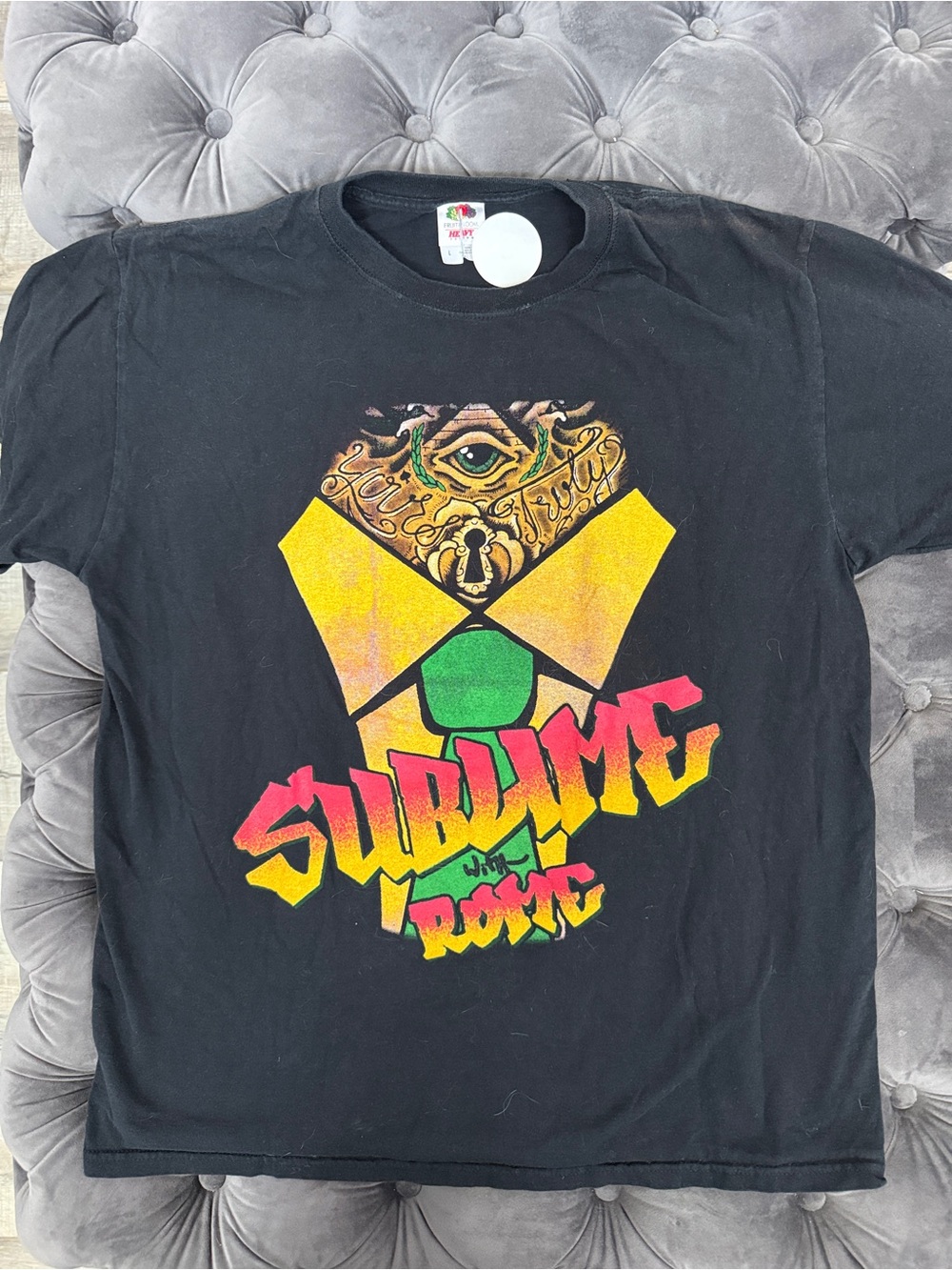 Sublime Rome Tour 2012 Band T-Shirt Black Graphic Tee Size Large